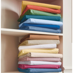 Linge uni coton 57 fils/cm2  Tradilinge fabrication Française - Linge Mat