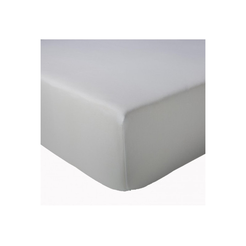 DOTS Drap housse uni en 100% coton - Linge Mat