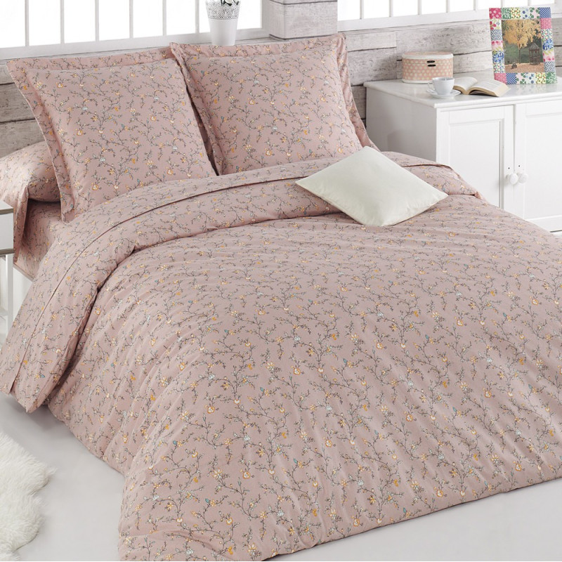 ASHLEY Parure de drap - FIL BLANC