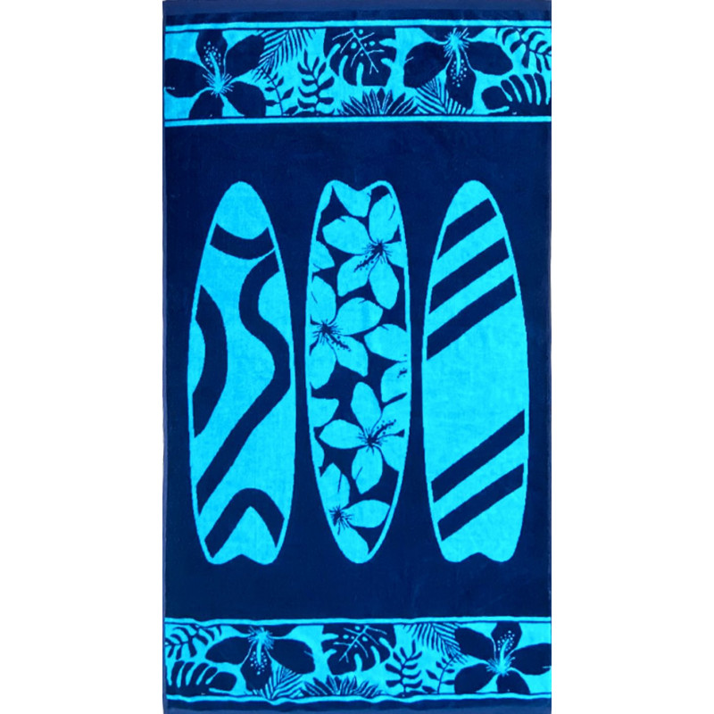 CAYO drap de plage 90x170 cm Jacquard velours de LingeMat