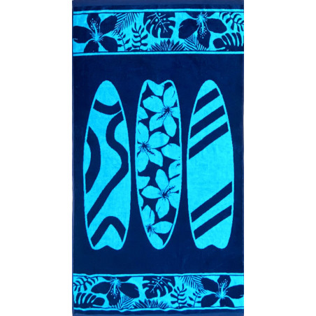 CAYO drap de plage 90x170 cm Jacquard velours de LingeMat