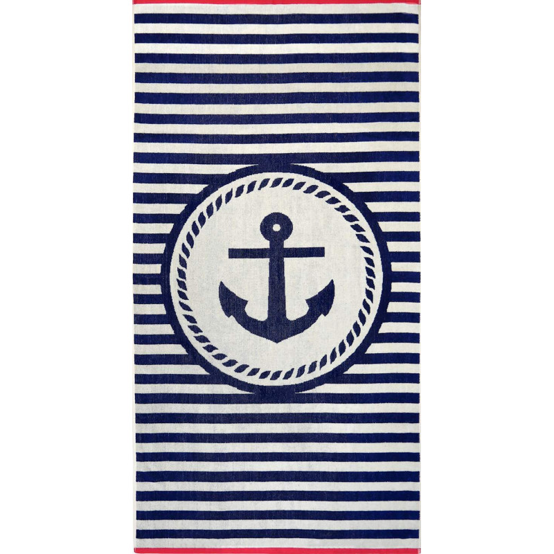 ANKURI drap de plage 90x170 cm Jacquard velours de LingeMat