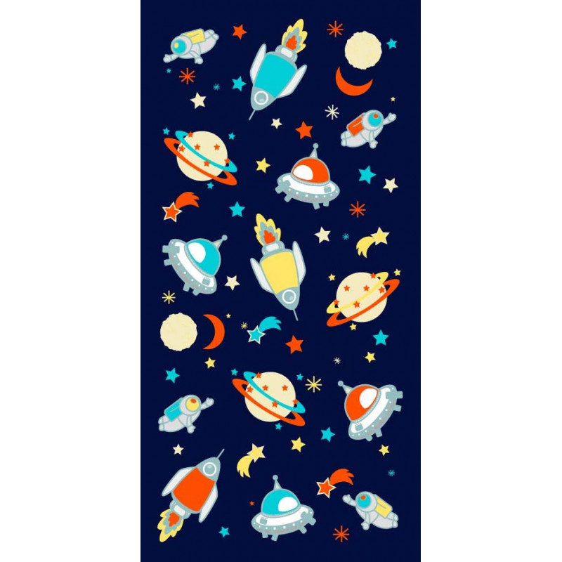 GALAXIE Drap de plage enfant en 70x140cm microfibre - 250g/m² - MAT