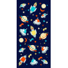 GALAXIE Drap de plage enfant en 70x140cm microfibre - 250g/m² - MAT