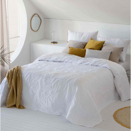 Couvre lit matelassé Mireya Blanc - Antilo