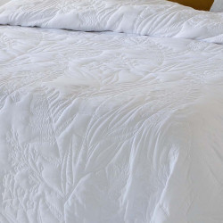 Couvre lit matelassé Mireya Blanc - Antilo