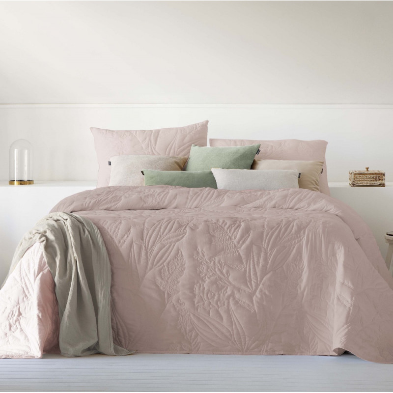 Couvre lit matelassé MIREYA Rosé - Antilo