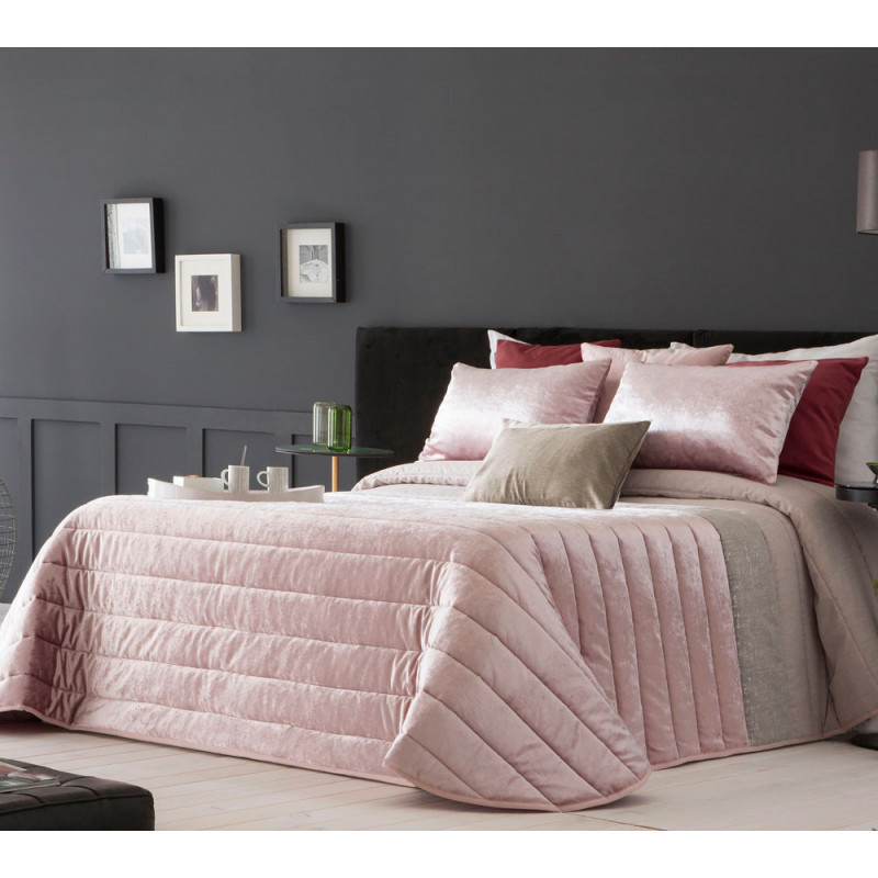 Couvre lit matelassé Boston Rose - Antilo