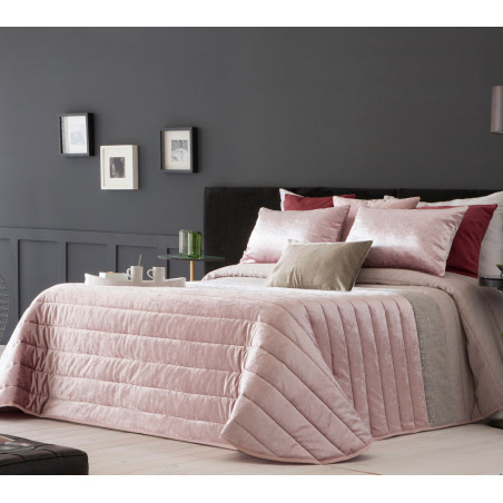 Couvre lit matelassé Boston Rose - Antilo