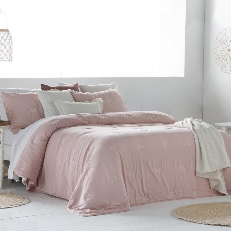 Couvre lit matelassé Amalia Rosé - Antilo