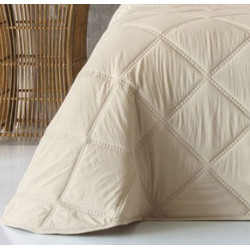 Couvre lit matelassé Caroline Beige - Antilo