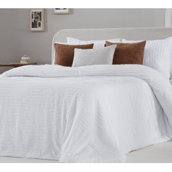 Couvre lit matelassé Charlise Blanc - Antilo