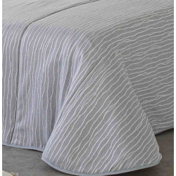 KIRK GRIS B3 C.18 Couvre lit matelassé de Reig Marti - Linge MAT