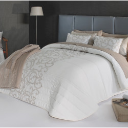 AMIENS BEIGE B3 C.01 Couvre lit matelassé de Reig Marti - Linge MAT