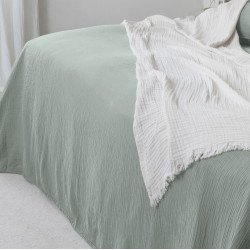 PAROS Couvre-lit et Plaid en gaze de coton - Vent du Sud