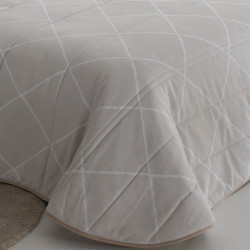 DENIRO Beige B3 C.01 Couvre lit matelassé de Reig Marti - Linge MAT