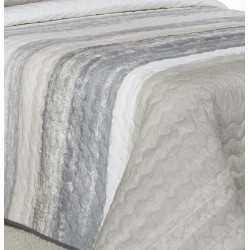 BOURNE Bleu 2P C.01 Couvre lit matelassé de Reig Marti - Linge MAT