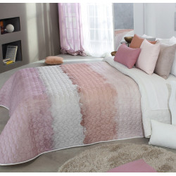 DAVOS Rose 2P C.02  Couvre lit matelassé de Reig Marti - Linge MAT