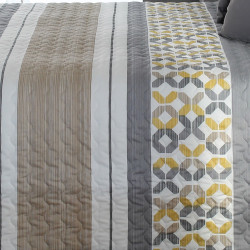 YALE GRIS 2P C.08 Couvre lit matelassé de Reig Marti - Linge MAT