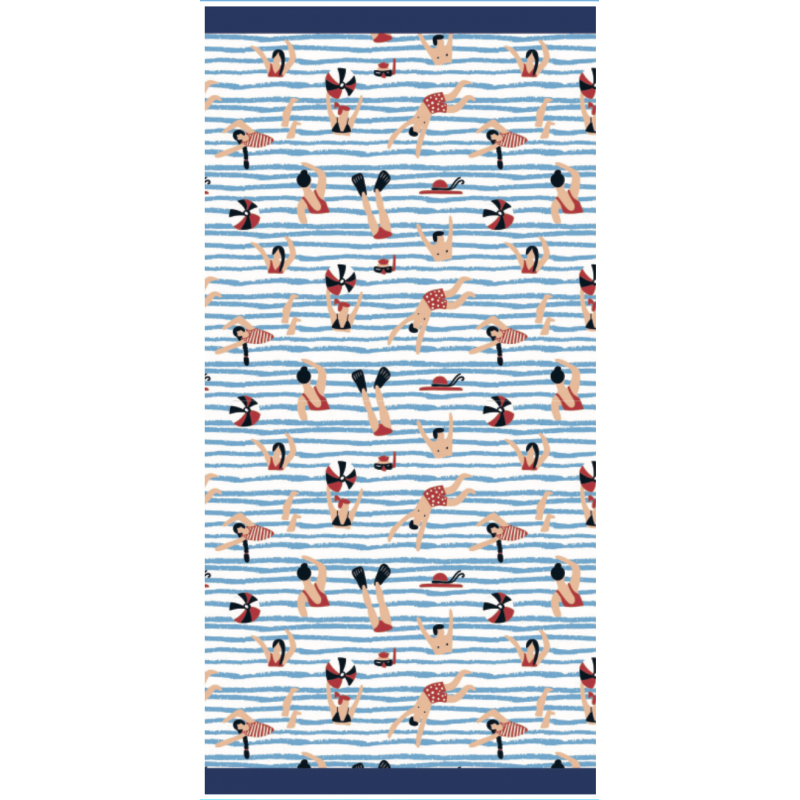 Baigneurs Drap de plage enfant 70x140cm - 100% coton - MAT