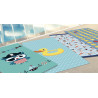 SMILEY Drap de plage enfant 70x140cm - 100% coton - Linge Mat