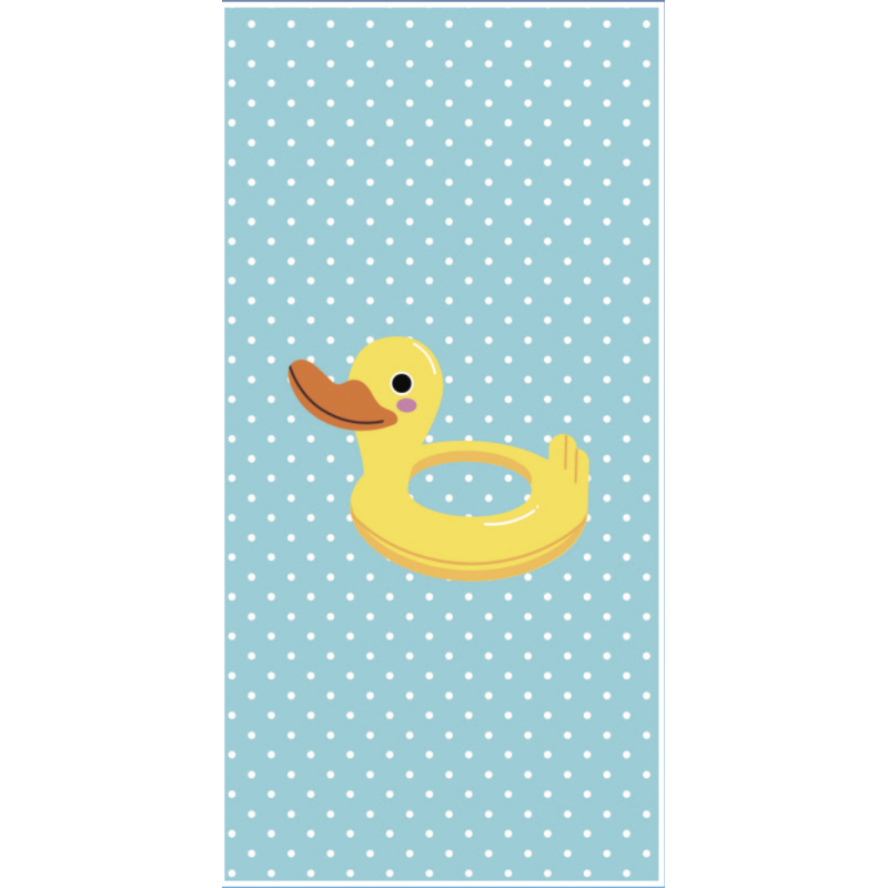 BOUÉE Drap de plage enfant 70x140cm - 100% coton - MAT