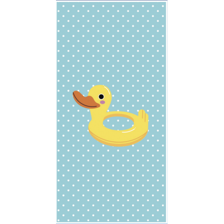 BOUÉE Drap de plage enfant 70x140cm - 100% coton - MAT