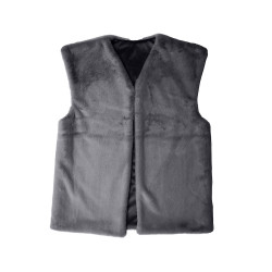 TANUKI Gilet sans manche - Fausse Fourrure - Vent du Sud Linge Mat