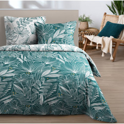 DOUALA Parure de couette et de drap en 100% coton - Linge Mat