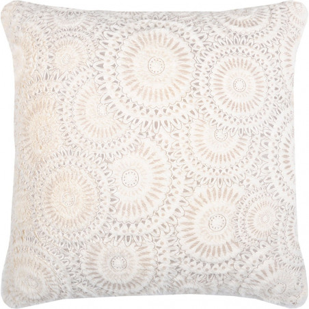 MUMMY Coussin garni 40x40 cm effet dentelle - Stof