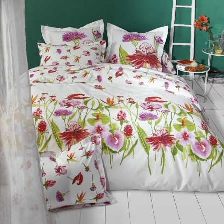 PARADIS Parure de lit imprimée en pur coton de TRADILINGE