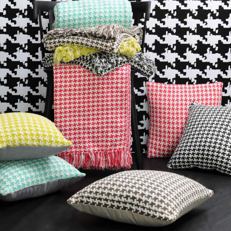 PICTAVE Plaid 100% coton fantaisie - Stof