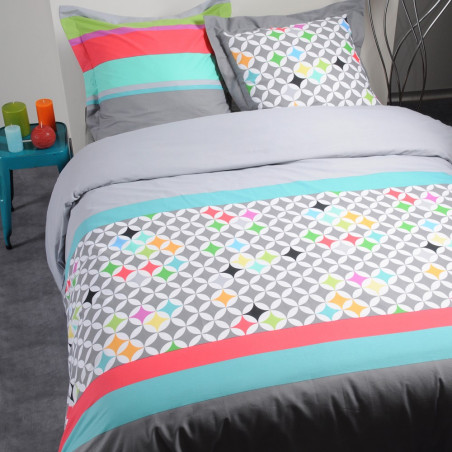 POLYGONE Parure de couette - Stof