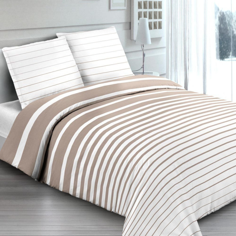 RIGATO Beige Parure de Couette  - MAT