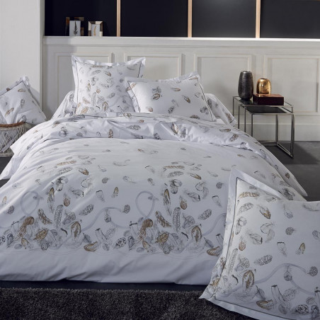 PLUMES Drap plat Percale de coton - Tradilinge