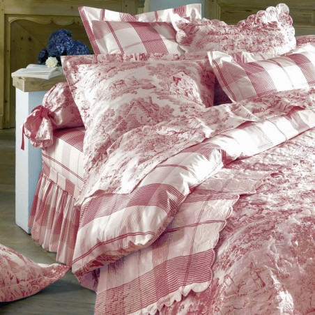 Pastorale Rouge Parure de lit -  Aude de Balmy
