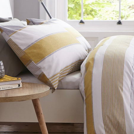 NEW QUAY jaune Taie d'oreiller - Catherine Lansfield