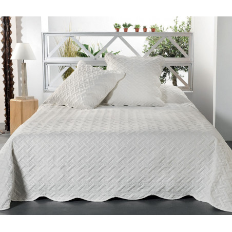 CALIFORNIE Couvre lit jacquard piqué - Linder