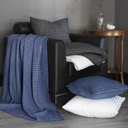 MIKADO Plaid et coussin Nid d'abeille - Sensei