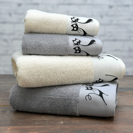 PARIS BY CATS Éponge brodée Jacquard 550g/m² - Sensei