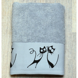 PARIS BY CATS Éponge brodée Jacquard 550g/m² - Sensei