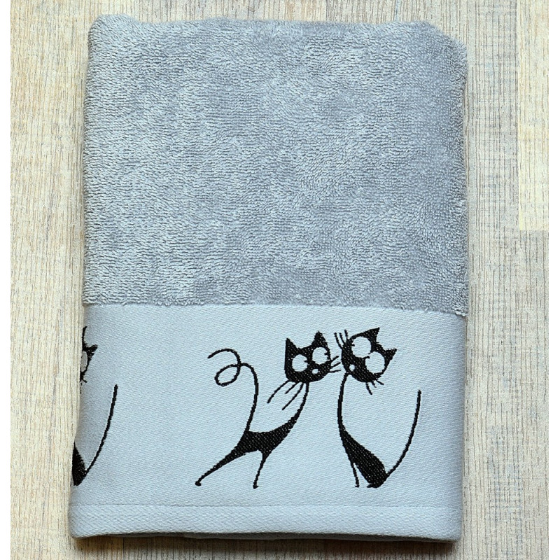 PARIS BY CATS Éponge brodée Jacquard 550g/m² - Sensei