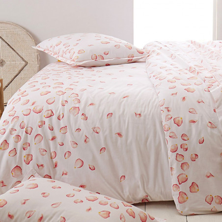 PÉTALES Housse de couette Satin de coton - Tradilinge