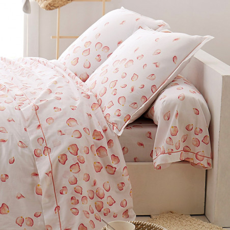 PÉTALES Drap housse Satin de coton - Tradilinge