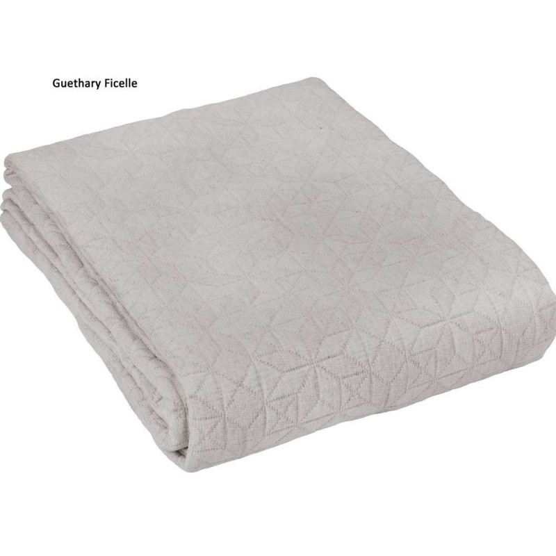 GUETHARY Dessus de lit tissage jacquard - Toison d'Or
