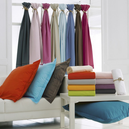 Linge uni coton 57 fils de Tradilinge