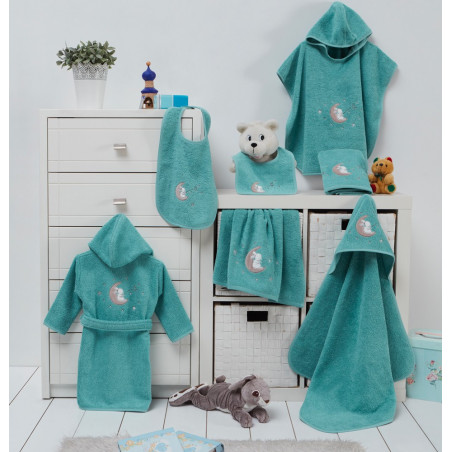 MOON RABBIT Linge de bain brodé - Sensei