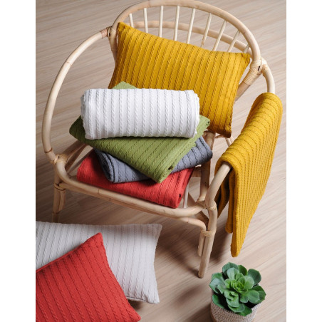 PIETRO Jeté déco 100 % coton - Stof